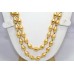 Traditional tribal 2 lines necklace silver wax beads gold plated